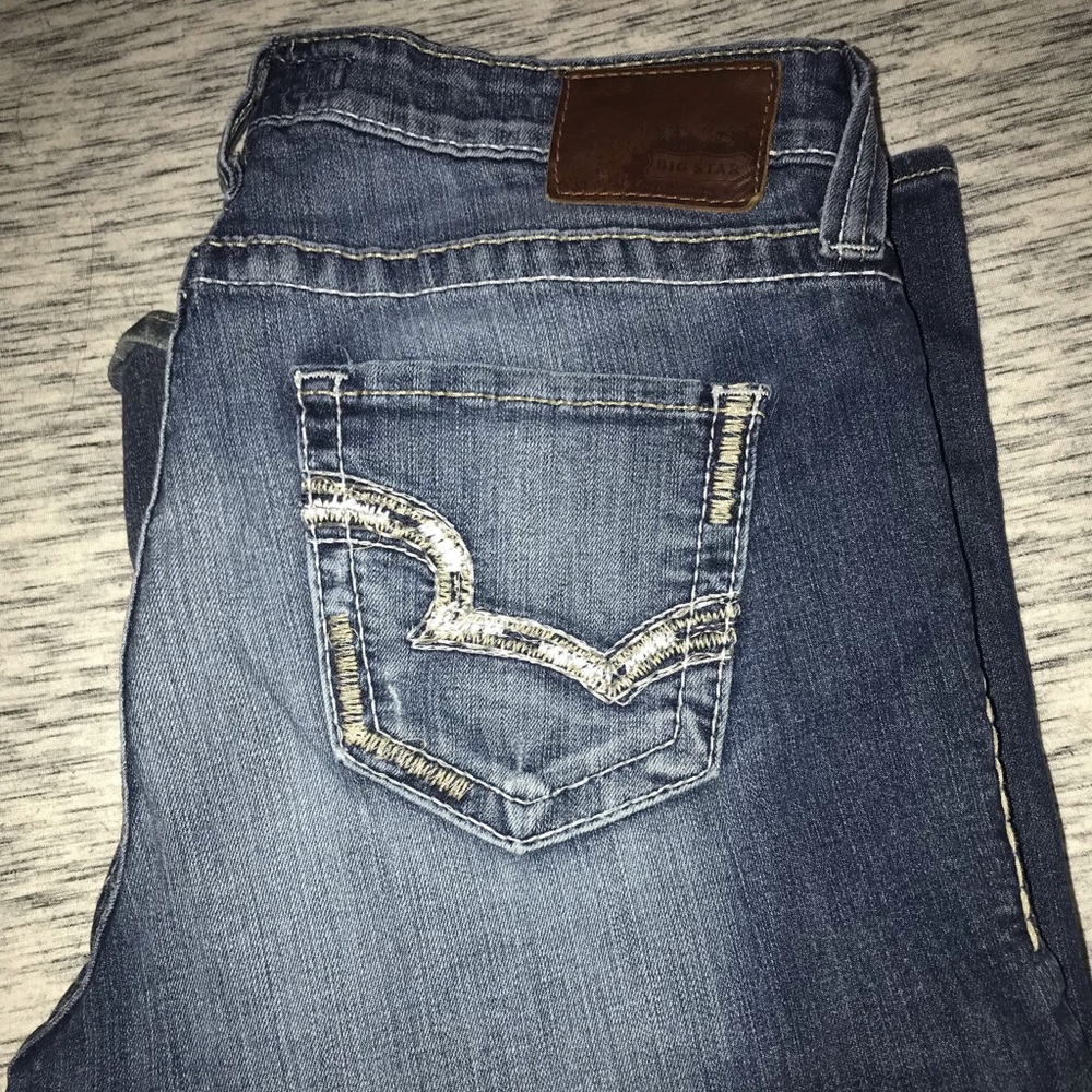 Big Star Maddie Mid Rise 33 XL Long Jeans Bootcut